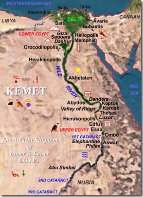 Map of Ancient Egypt